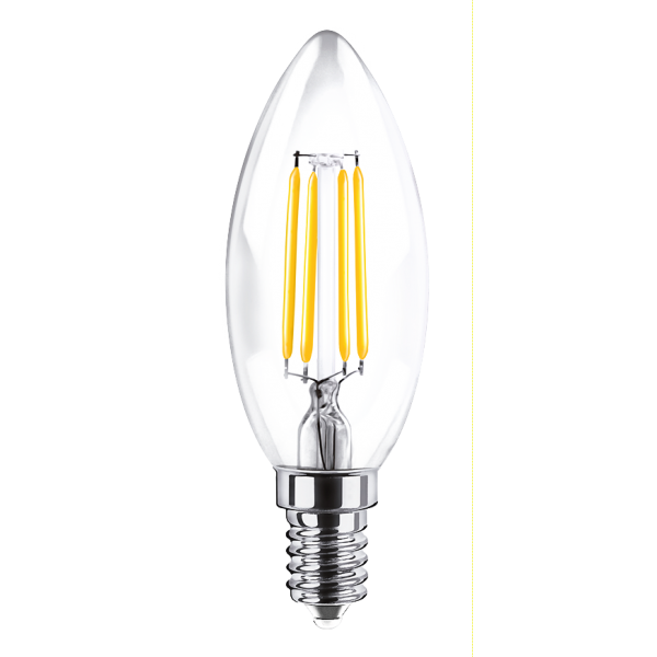 фото Светодиодная лампа ultra свеча led с35 f 4w e14 3000k ultra led