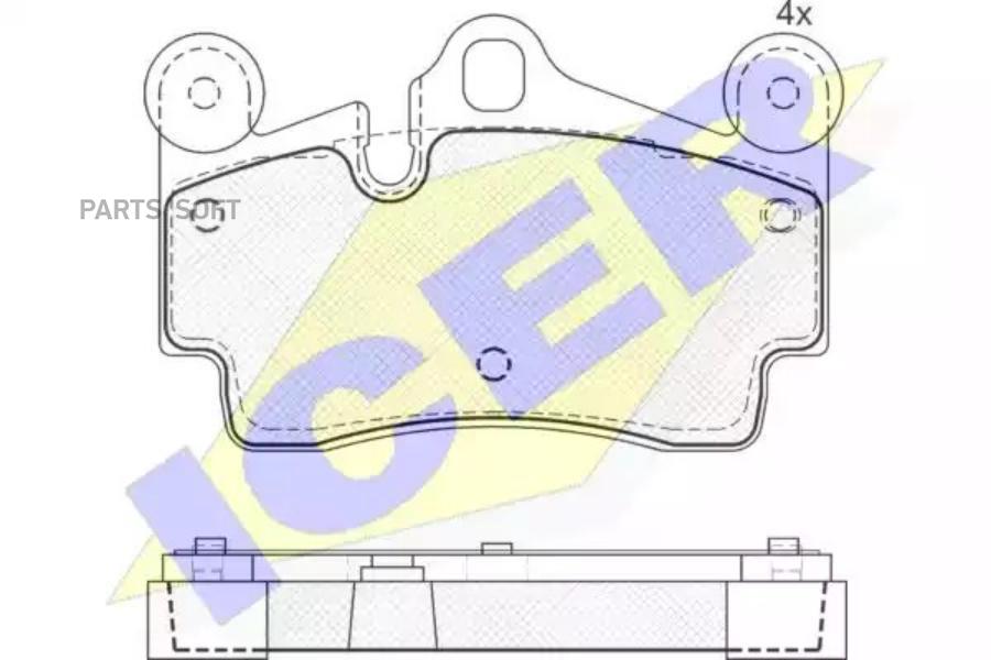 

Колодки Задние Ad Q7 Vw Touareg Porsche Cayenne Icer 181611 Icer арт. 181611