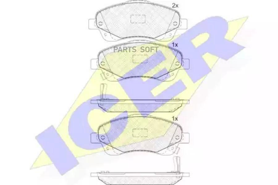 

Колодки Передние Toyota Avensis Icer 181573 Icer арт. 181573