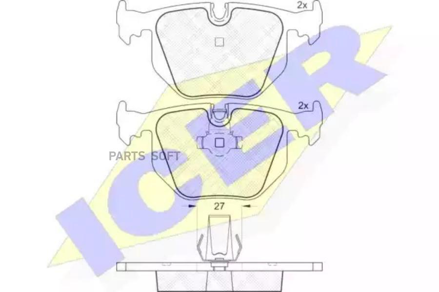 

Колодки Задние Bmw E38/E53(X5) Icer 181549 Icer арт. 181549