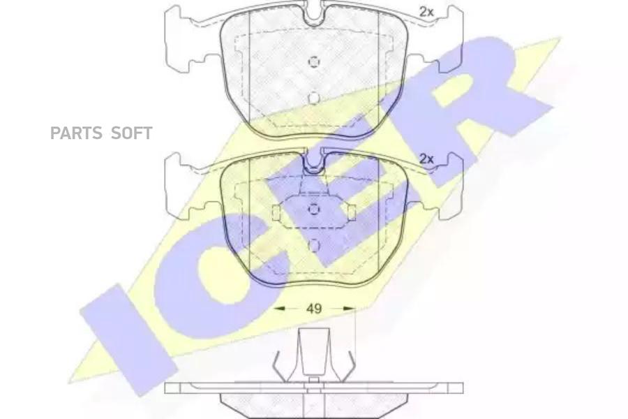 

Колодки Передние Bmw E38/39/E53(X5) Icer 181530 Icer арт. 181530