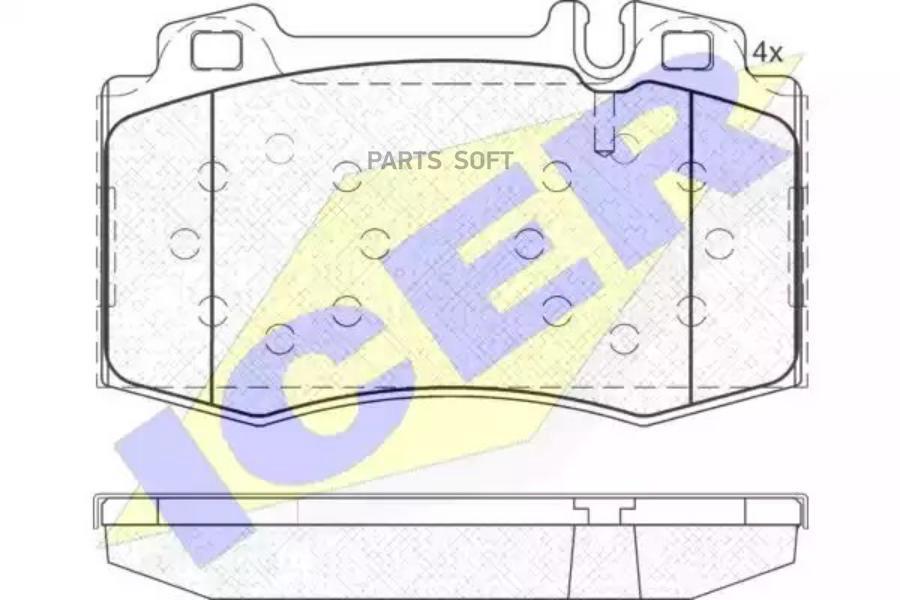 

Колодки Передние Mb W220 W163 4.3-5.5l Icer 181389 Icer арт. 181389