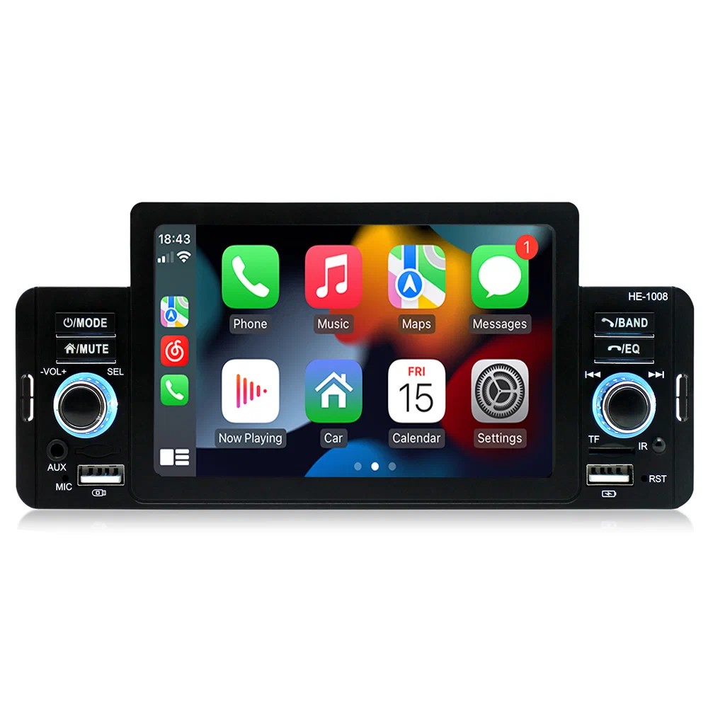 Автомагнитола с экраном GCL 1 DIN Carplay Android Auto G-16032