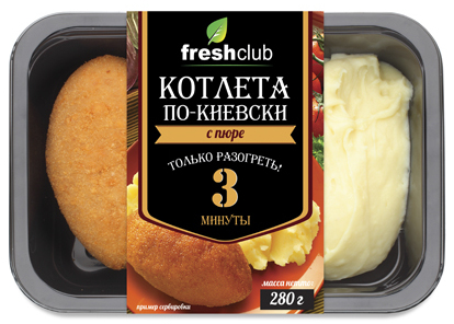 

Котлета Freshclub по-киевски с картофельным пюре 280 г
