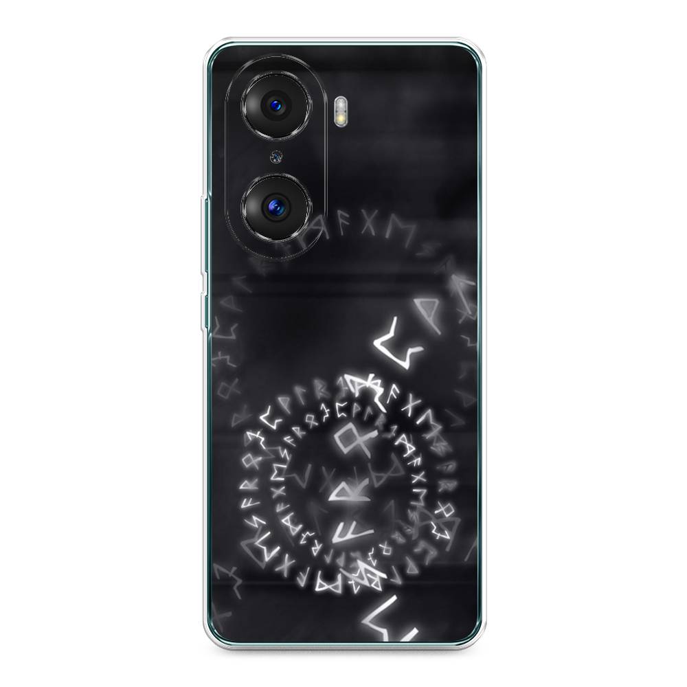 

Чехол на Honor 60 Pro "Руны", Серый;черный, 6106750-3
