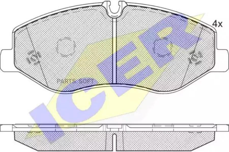 

Колодки Передние Mercedes-Benz Icer 142191 Icer арт. 142191