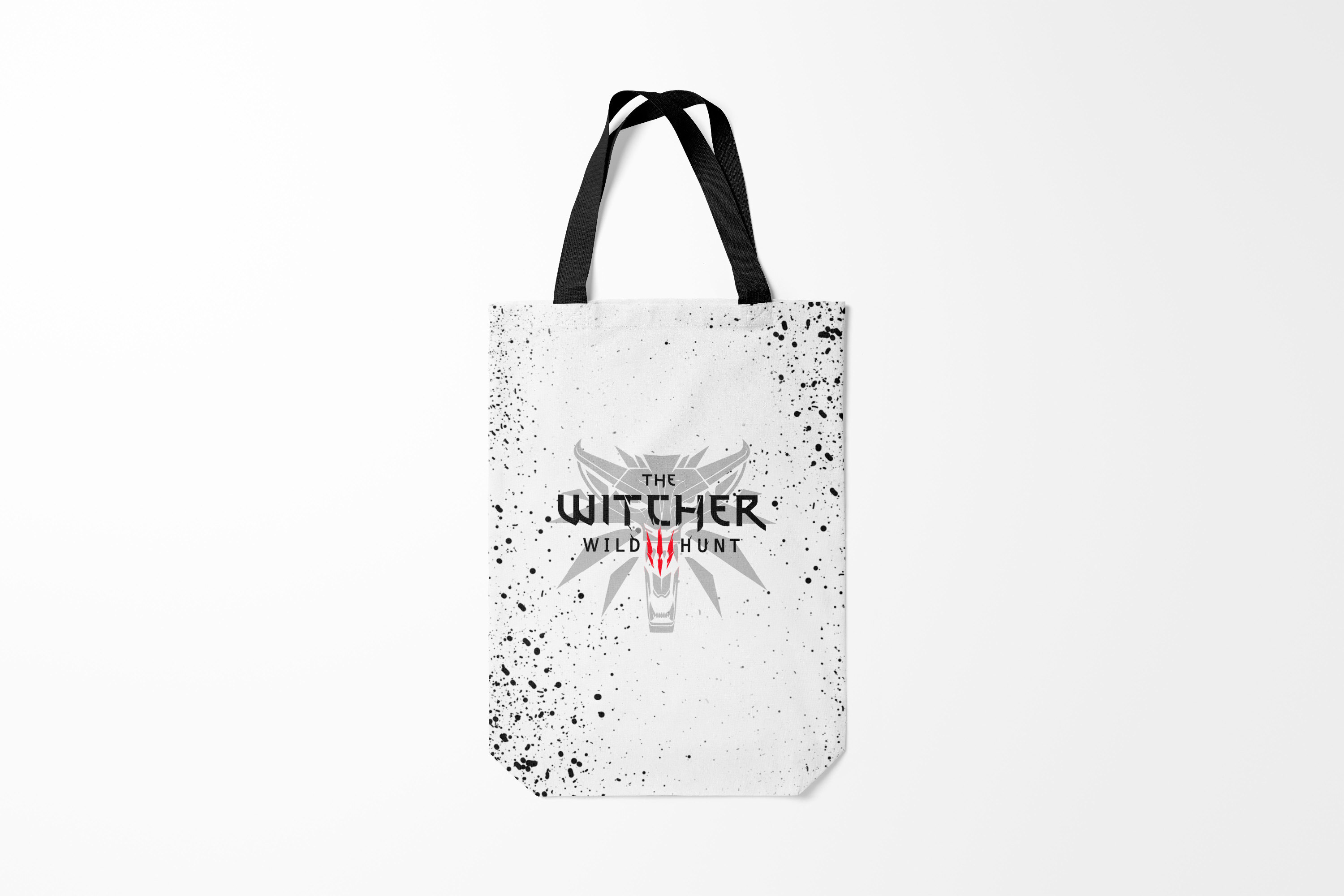 

Сумка шoппер унисекс Burnettie The Witcher ВЕДЬМАК ВОЛК БРЫЗГИ КРАСОК, белый, The Witcher ВЕДЬМАК ВОЛК БРЫЗГИ КРАСОК