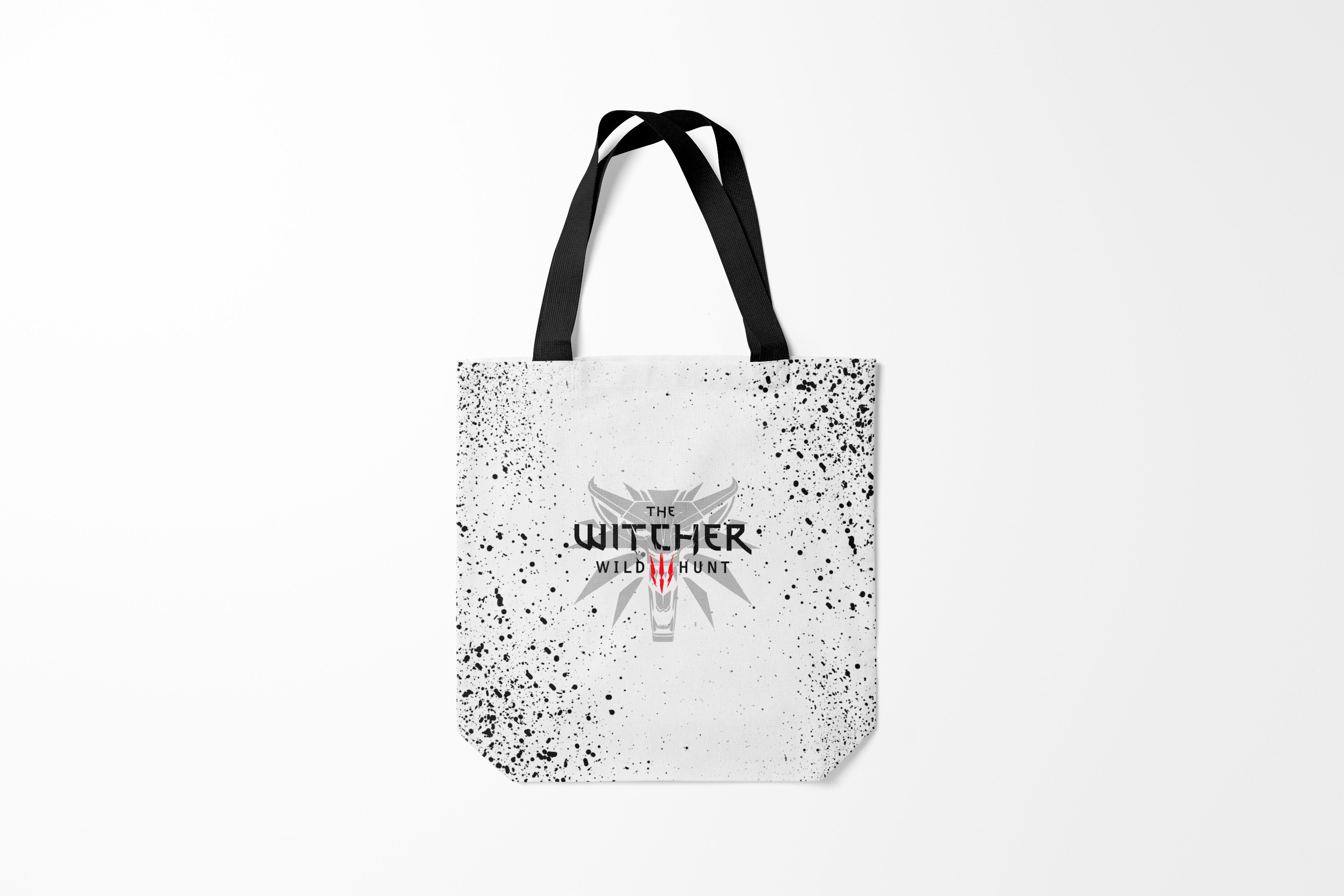 

Сумка шoппер унисекс Burnettie The Witcher ВЕДЬМАК ВОЛК БРЫЗГИ КРАСОК, белый, The Witcher ВЕДЬМАК ВОЛК БРЫЗГИ КРАСОК