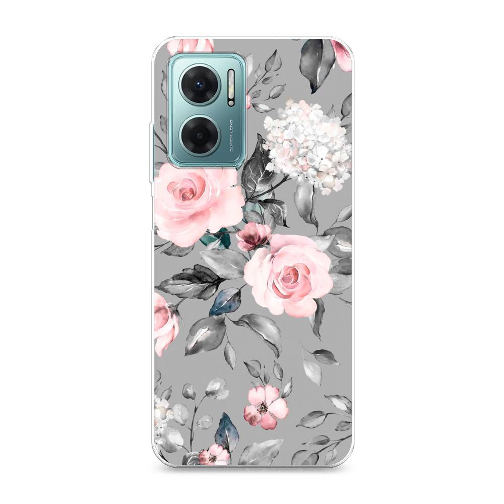 

Силиконовый чехол "Розы на сером" на Xiaomi Redmi 10 5G, 313550-8