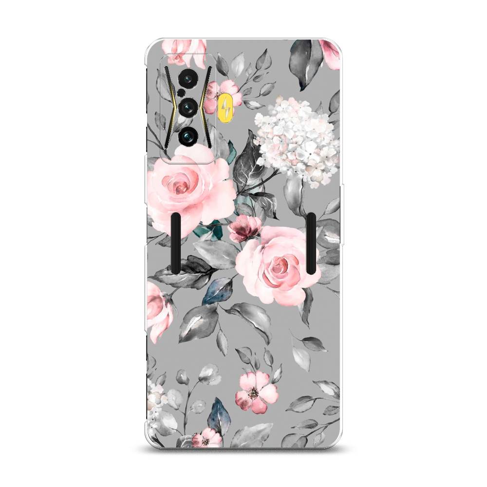 

Силиконовый чехол "Розы на сером" на Xiaomi Poco F4 GT, 314950-8