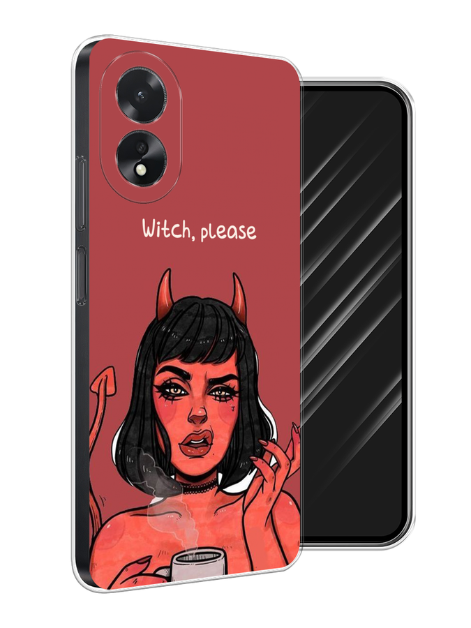 

Чехол Awog на Oppo A38 "Evil Girl", Бордовый;черный, 2515350-1