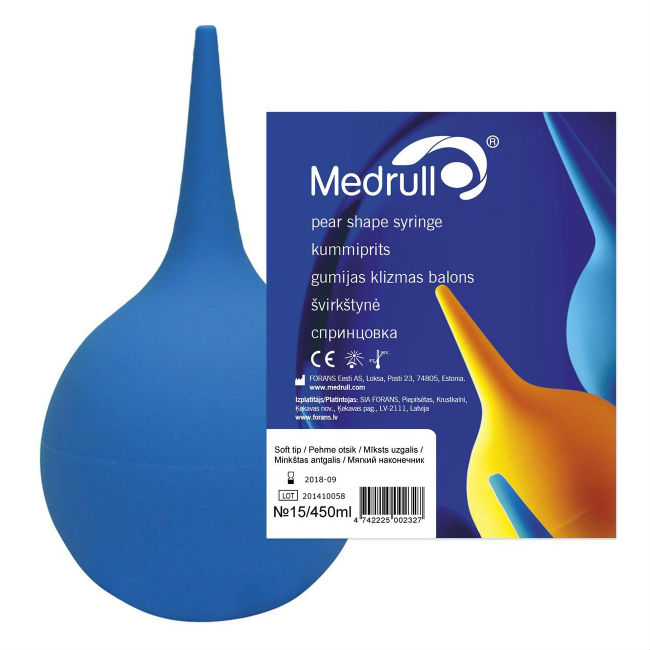 Купить Спринцовка пластизольная поливинилхлоридная для медицинских процедур тип а Medrull 450 мл