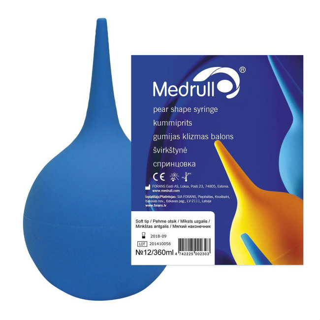 Спринцовка пластизольная поливинилхлоридная для медицинских процедур тип а Medrull 360 мл