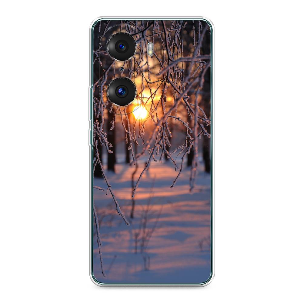 

Чехол на Honor 60 Pro "Зима 7", Оранжевый;розовый;черный, 6106750-2