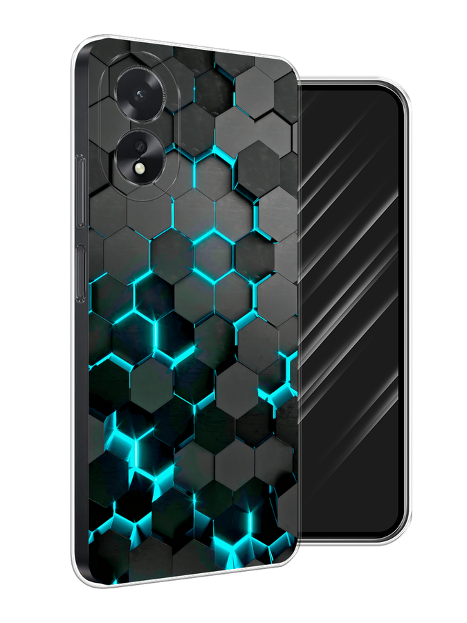 

Чехол Awog на Oppo A38 "Соты бирюзовые", Черный;бирюзовый;синий, 2515350-1