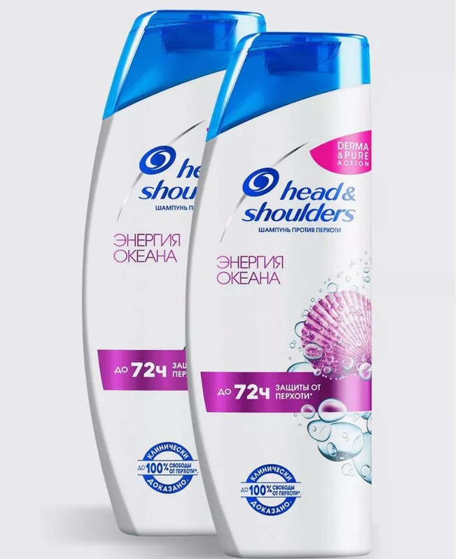 

Шампунь Head & Shoulders Энергия океана против перхоти 400 мл х2 шт