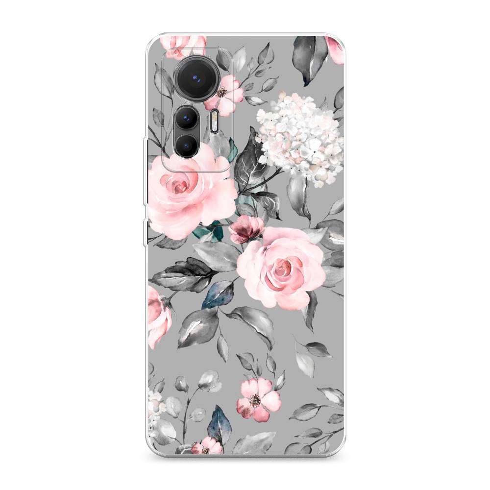 

Силиконовый чехол "Розы на сером" на Xiaomi 12 Lite, 315050-8
