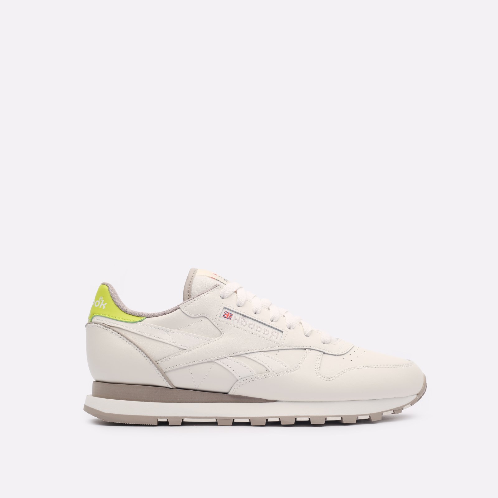 

Кроссовки мужские Reebok Classic Leather бежевые 11.5 US, Бежевый, Classic Leather