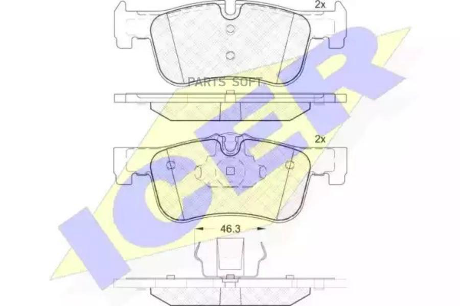 

Колодки Передние Bmw 1-Serie (F21/F20) 2011-> Icer 182063 Icer арт. 182063