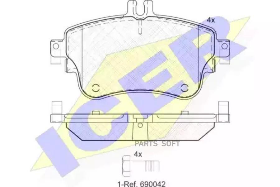 

Колодки Передние Mb A/B-Class (W176/W246) 2012-> Icer 182062 Icer арт. 182062