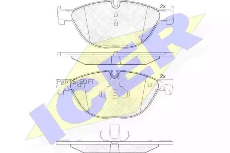 

Колодки Передние Bmw 5-Serie(F10/F11)/7-Serie(F01/F02) 08-> Icer 181961 Icer арт. 181961