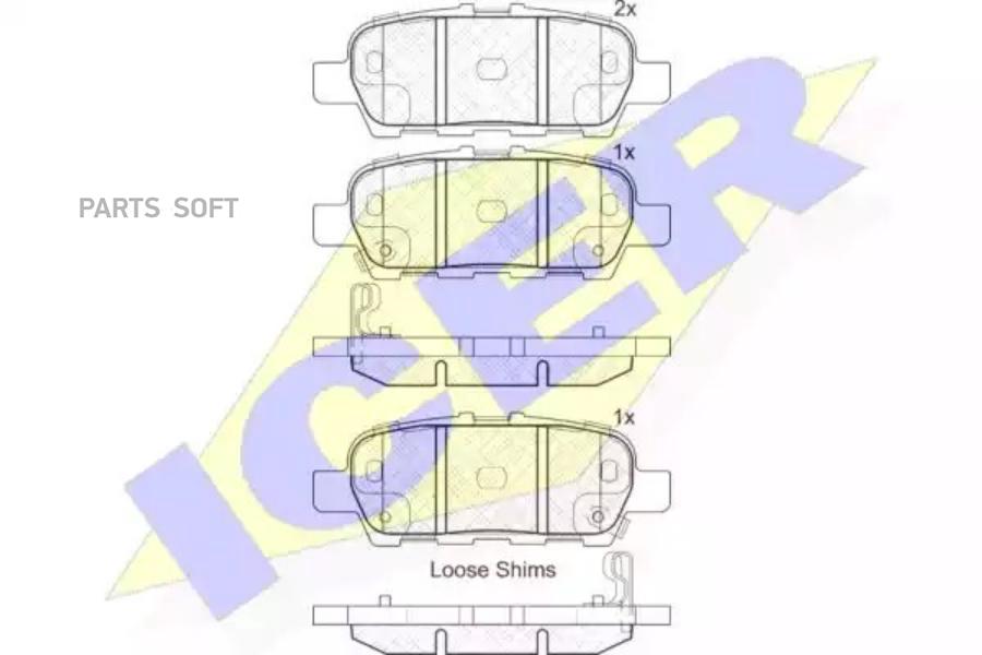

Колодки Задние Nissan Teana / Juke Icer 181901-203 Icer арт. 181901-203