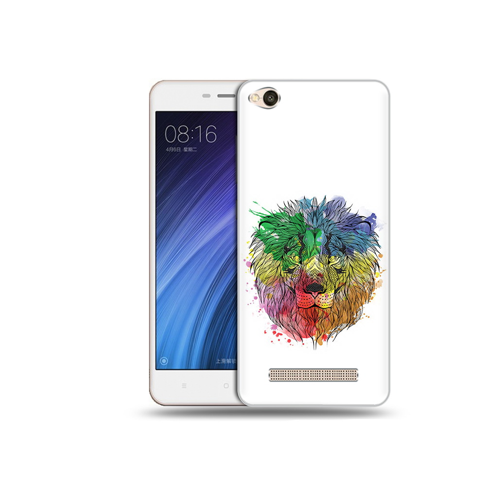 

Чехол MyPads Tocco для Xiaomi Redmi 4A разноцветный гордый лев (PT46130.318.573), Прозрачный, Tocco