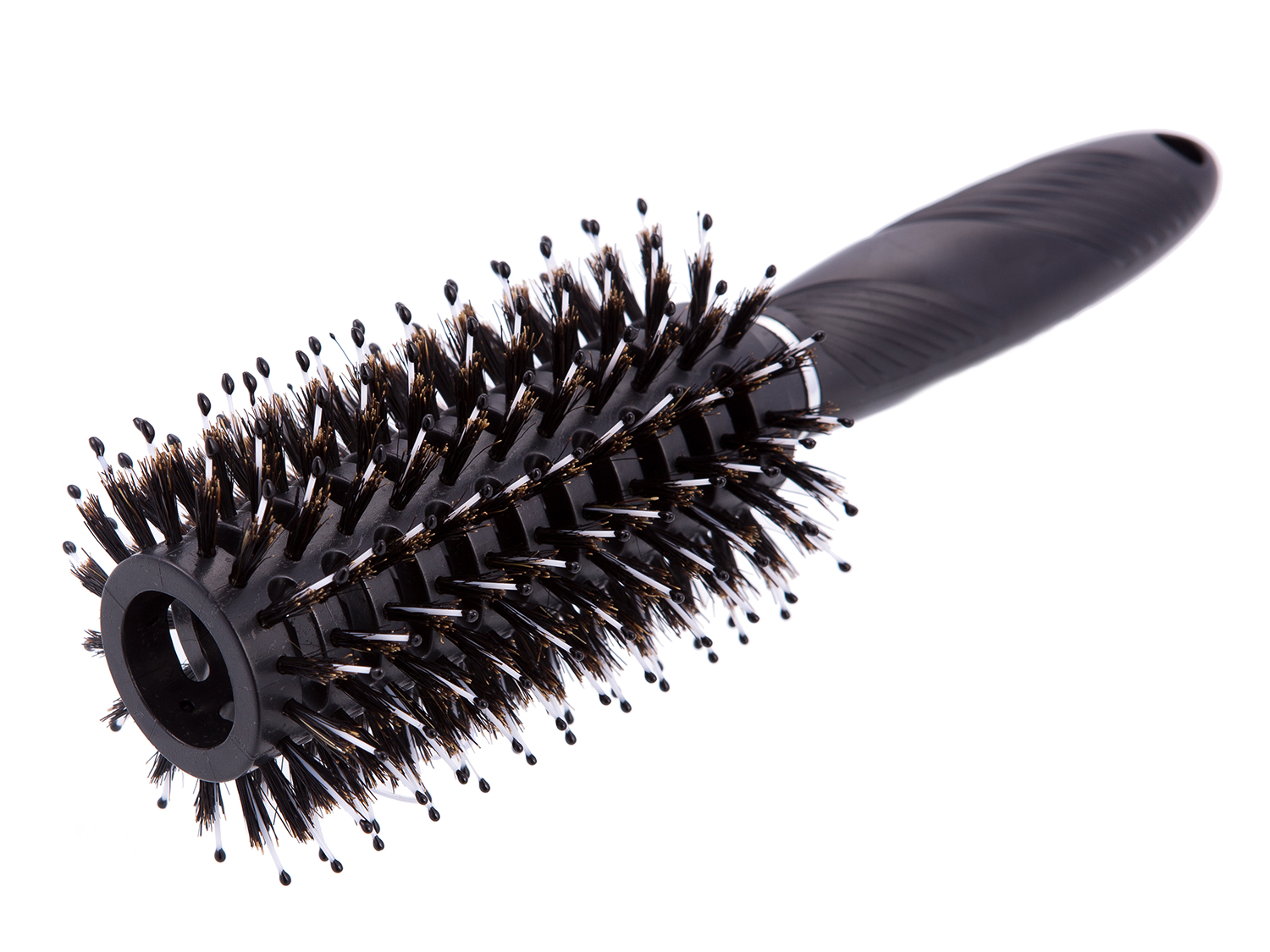 Расческа брашинг Quilin круглая продувная для укладки волос 24х7 см