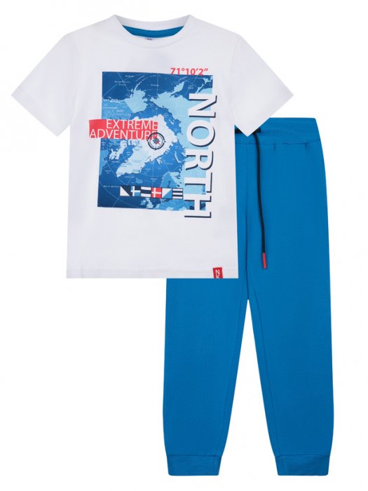 

Комплект одежды PlayToday 32112226 цв. голубой р. 122, 32112226