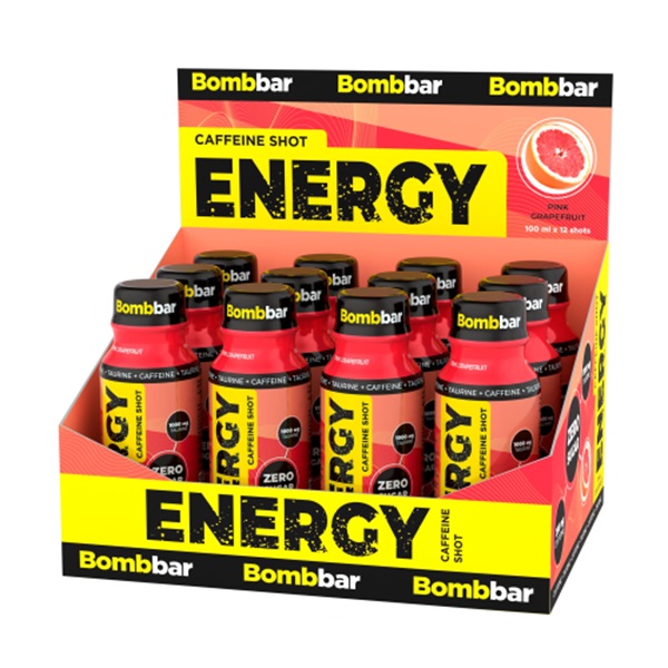 Шоты энергетические BOMBBAR ENERGY, Pink Grapefruit, 12шт по 100мл