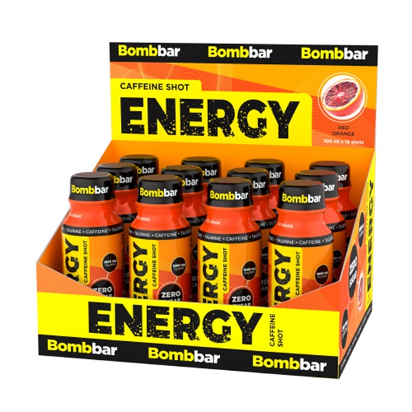 

Шоты энергетические BOMBBAR ENERGY, Red Orange, 12шт по 100мл, Energy