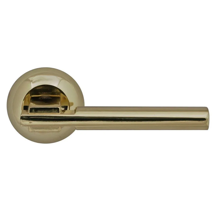 Ручка дверная межкомнатная на розетке Loid 600 SG, комплект, Матовое золото