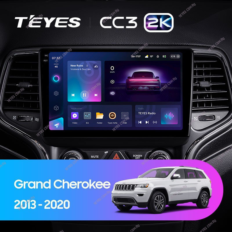 Автомобильная магнитола Teyes CC3 2K 360 6128 Jeep Grand Cherokee WK2 2013-2020 5730000₽