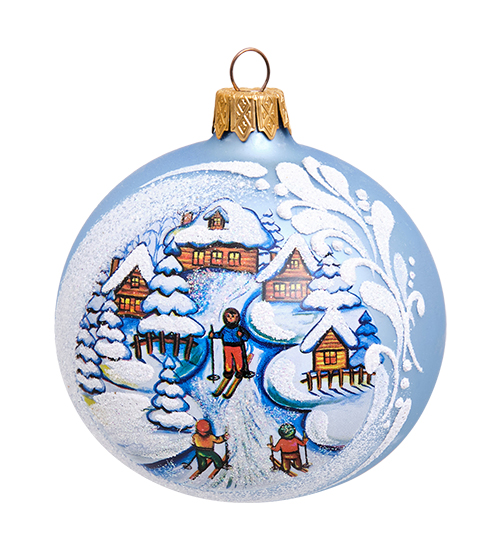 Шар на ель Элита Дети на горке НФШ-1045/2 1 шт. разноцветный