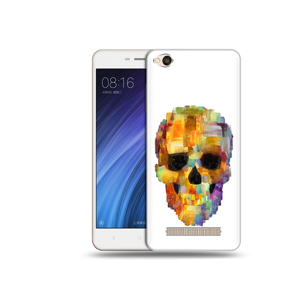 

Чехол MyPads Tocco для Xiaomi Redmi 4A нарисованный череп (PT46130.318.516), Прозрачный, Tocco