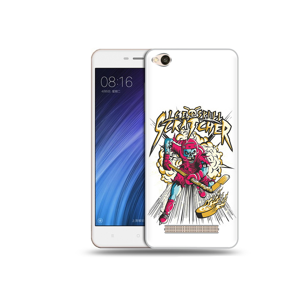 

Чехол MyPads Tocco для Xiaomi Redmi 4A нарисованный скелет хоккеист (PT46130.318.514), Прозрачный, Tocco