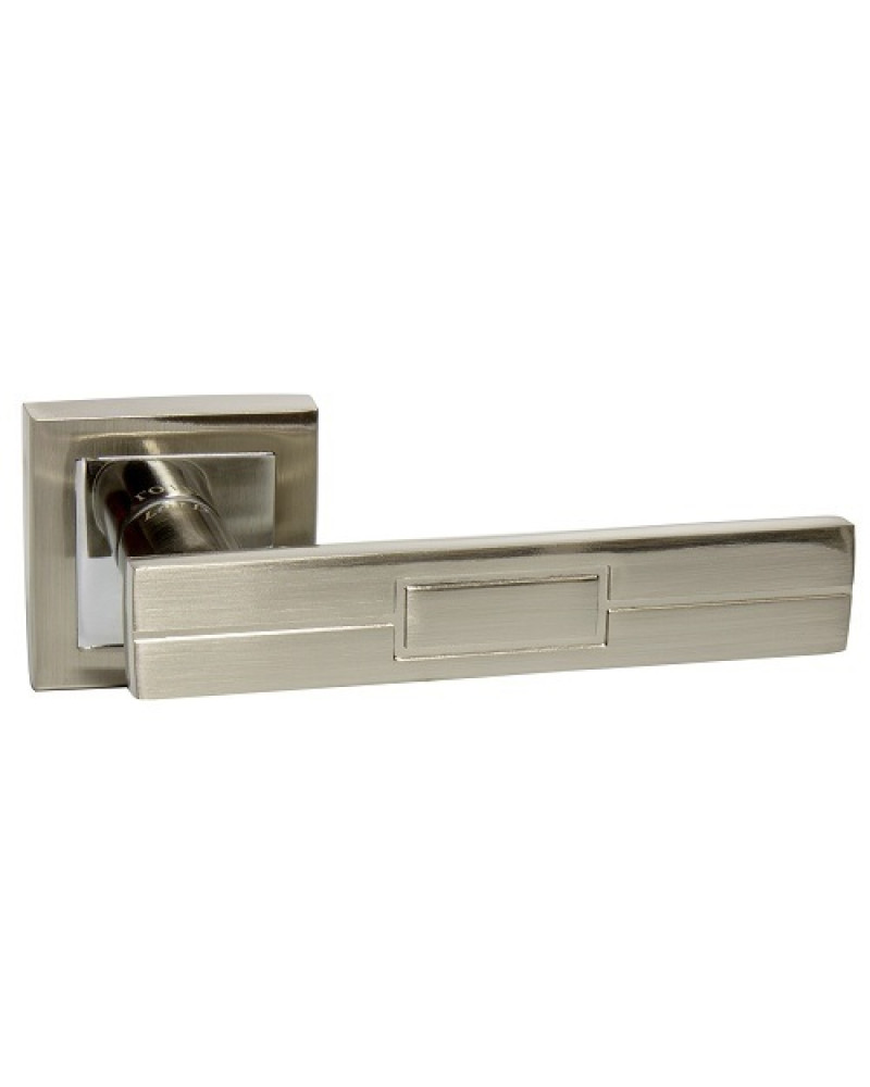 Ручка дверная межкомнатная на розетке Loid 430 SN, комплект, Матовый хром