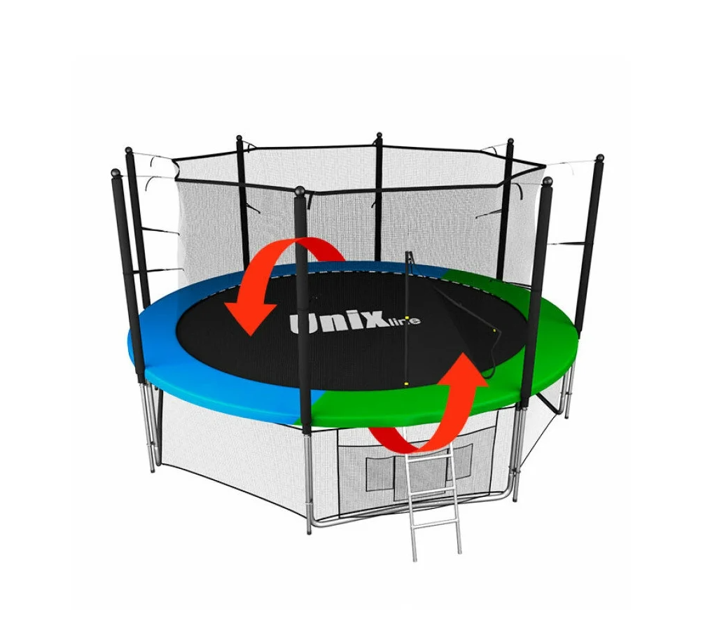 

Батут Unix Line 14 ft Classic (inside), Черный, с защитной сеткой