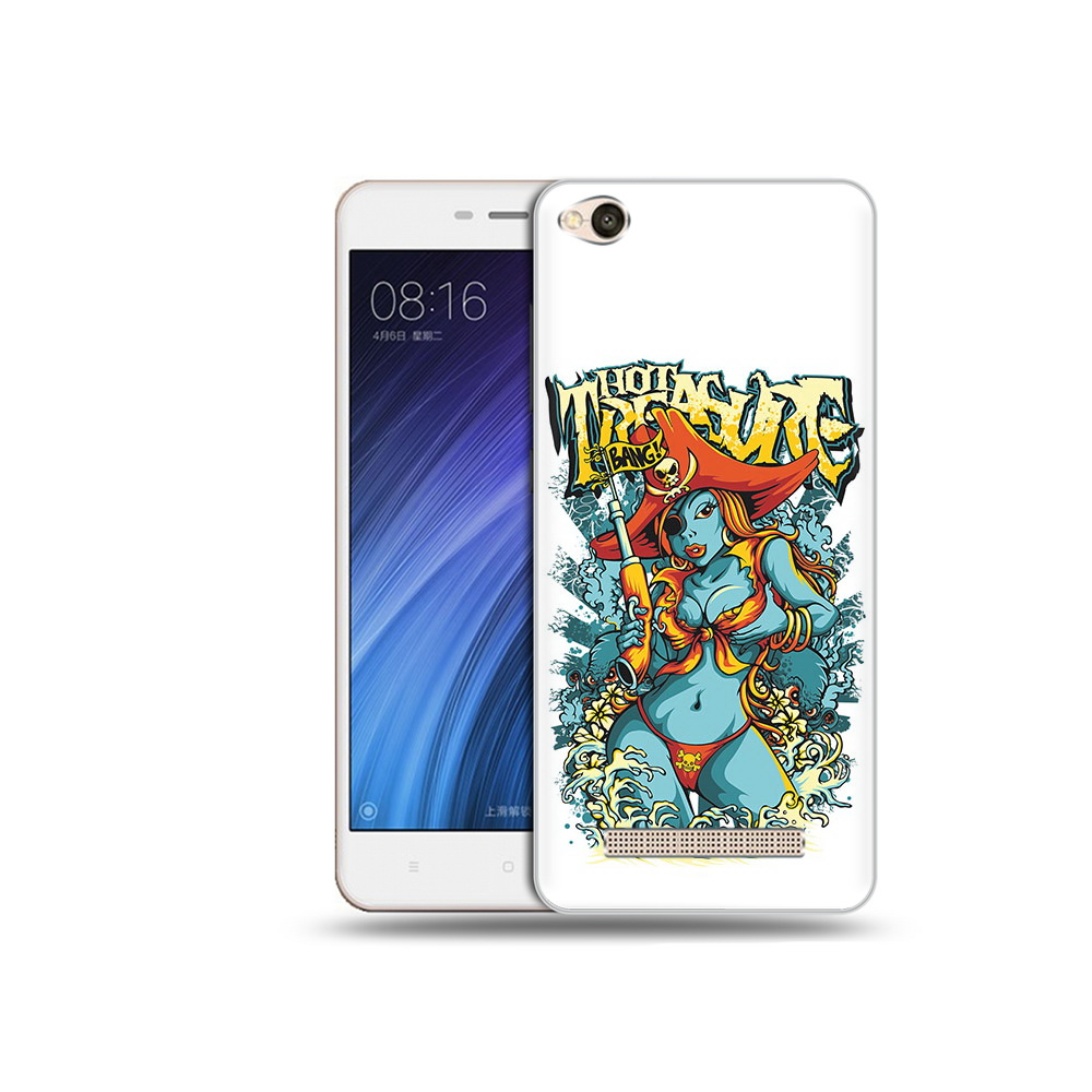 Чехол MyPads Tocco для Xiaomi Redmi 4A нарисованная синяя девушка комикс (PT46130.318.504)