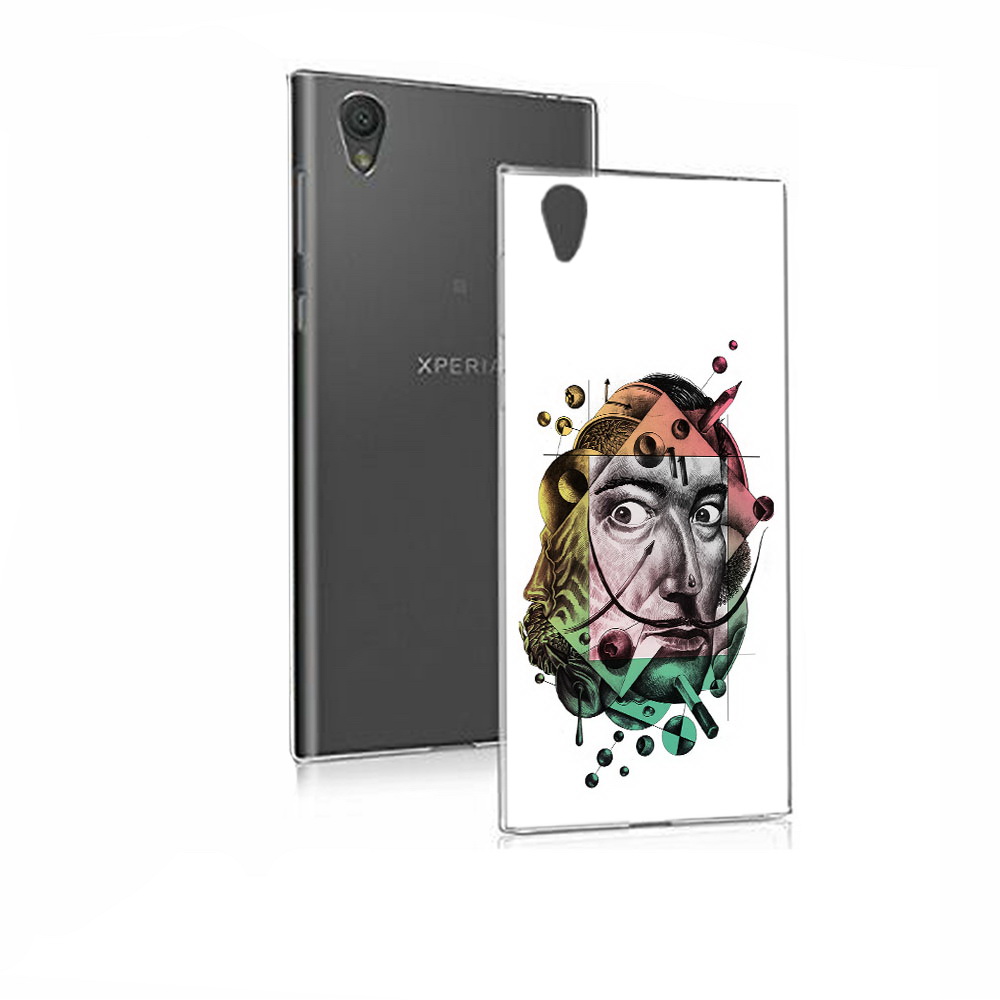 

Чехол MyPads Tocco для Sony Xperia E5 разноцветное лицо абстракция (PT50363.248.570), Прозрачный, Tocco