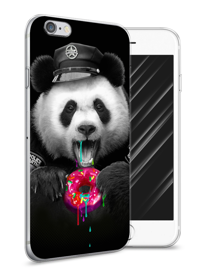

Чехол Awog на Apple iPhone 6 / Айфон 6 "Панда police", Разноцветный, 10450-2