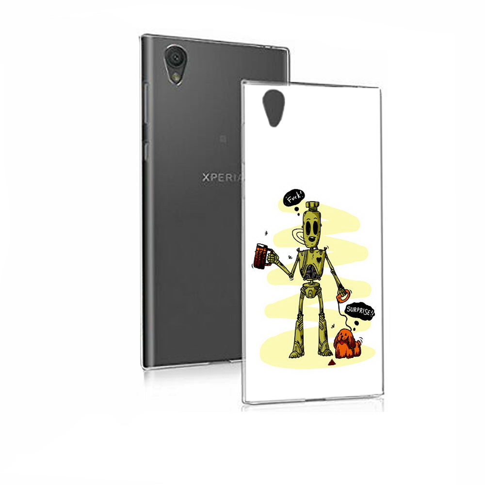 

Чехол MyPads Tocco для Sony Xperia E5 прикольный робот (PT50363.248.557), Прозрачный, Tocco
