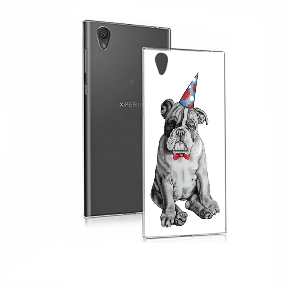 

Чехол MyPads Tocco для Sony Xperia E5 праздничный щенок (PT50363.248.554), Прозрачный, Tocco
