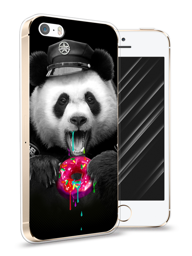 

Чехол Awog на Apple iPhone 5 / Айфон 5 "Панда police", Разноцветный, 10350-2