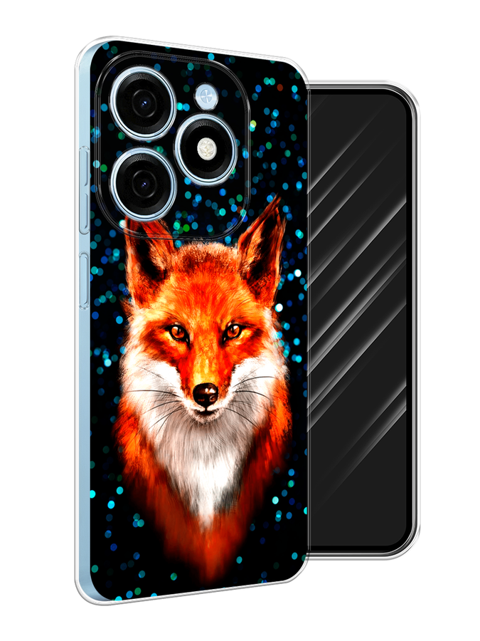 

Чехол Awog на Tecno Spark 20 "Волшебная лиса", Оранжевый;черный;белый, 304750-1