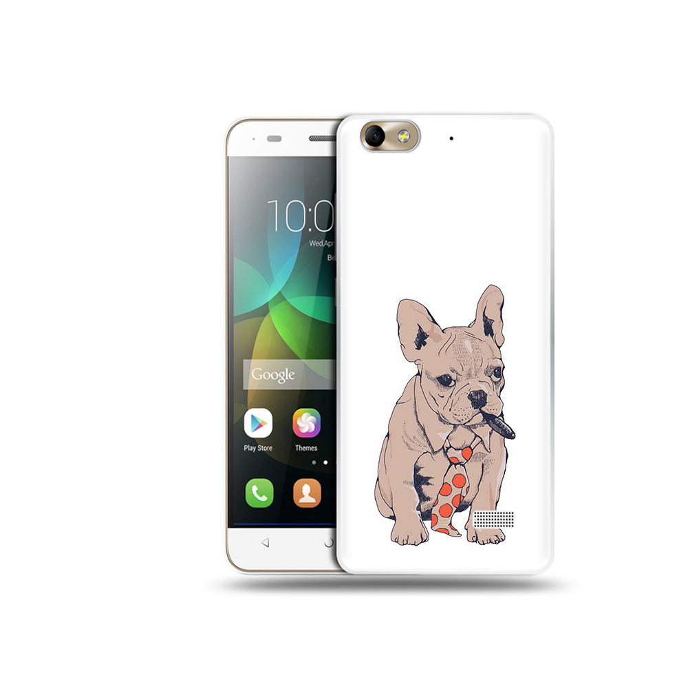 

Чехол MyPads Tocco для Honor 4C бульдог с сигарой (PT10946.43.250), Прозрачный, Tocco