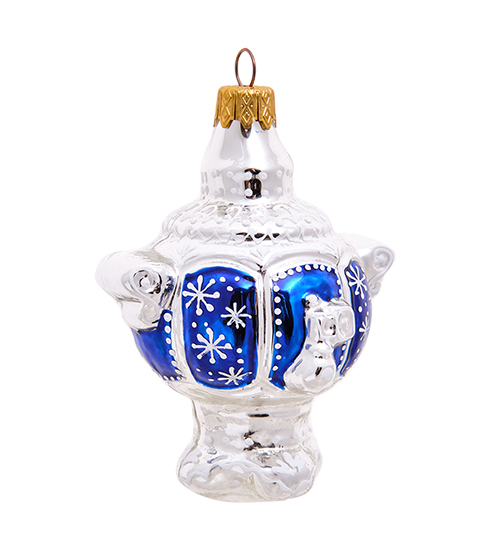

Елочная игрушка Самовар Элита 801579 1шт разноцветный