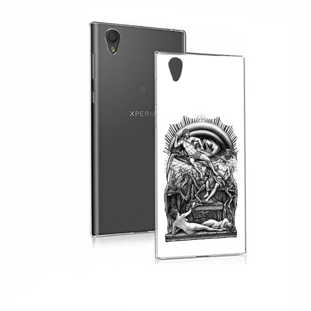 

Чехол MyPads Tocco для Sony Xperia E5 оракул черно белый (PT50363.248.528), Прозрачный, Tocco