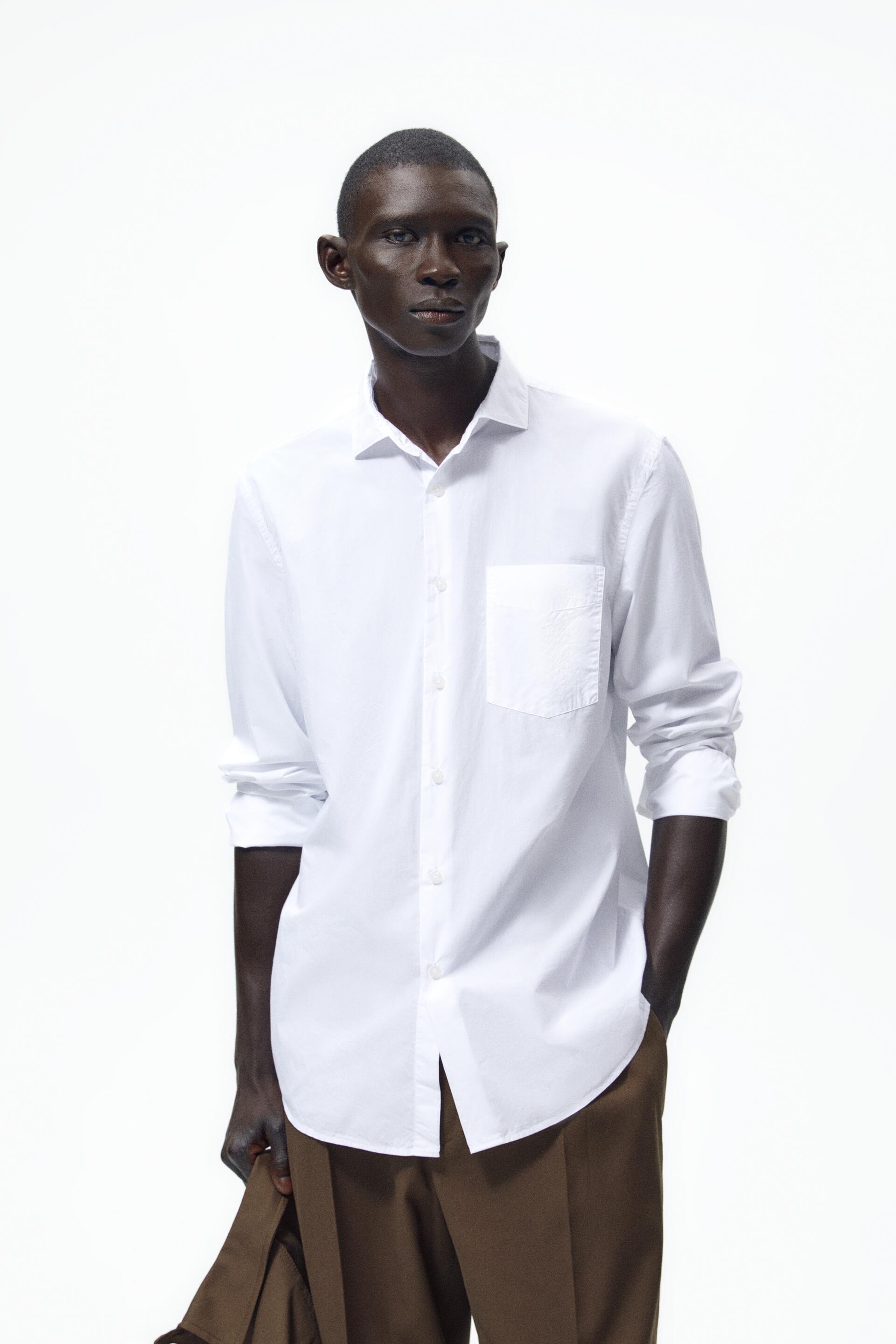 

Рубашка мужская ZARA 02688101 белая XL (доставка из-за рубежа), 02688101