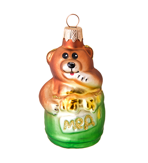 

Елочная игрушка Элита Мишка с медом 801609 1 шт. разноцветный, Мишка с медом